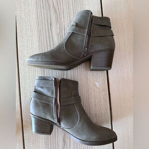 Indigo Road Olive suede Booties -Size 8.5
